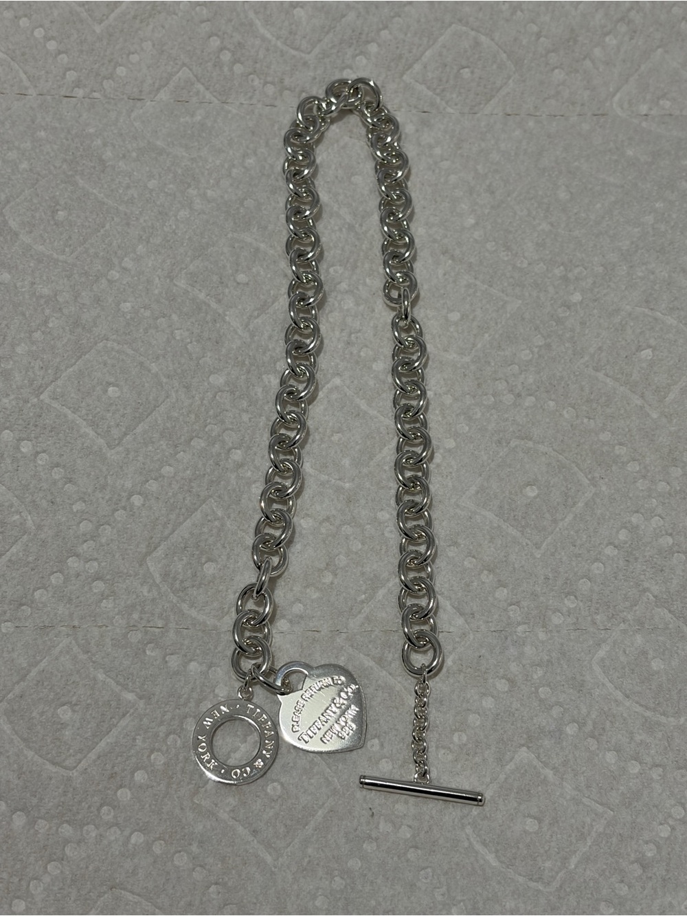 Tiffany & Co. RTT new Heart Toggle Necklace